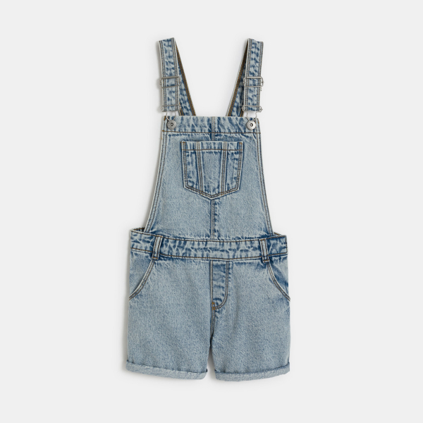 سالوبيت شورت من الجينز الباهت أزرق للفتيات